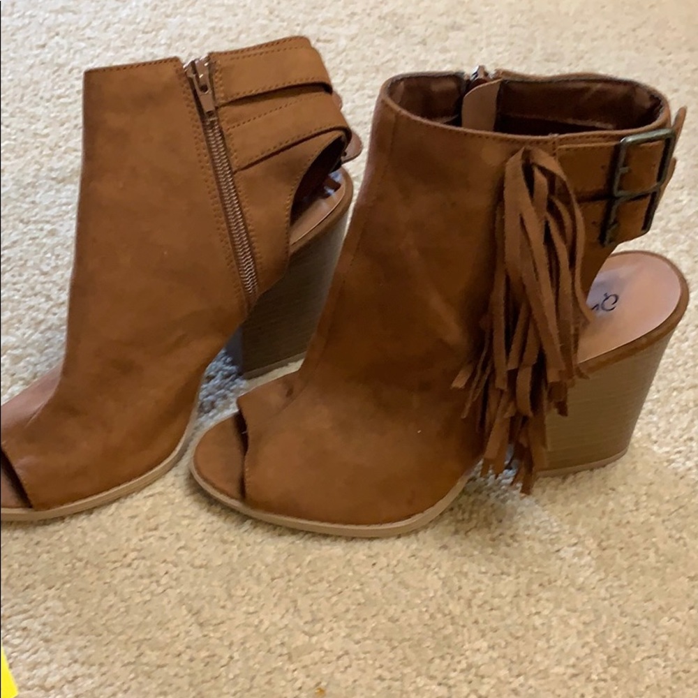 Brown booties
